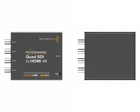 Mini Converter Quad SDI to HDMI 4K.  2